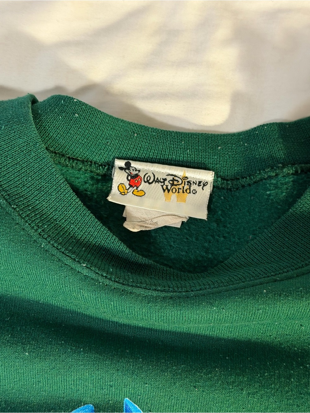 Vintage Green Disney Winnie the Pooh Character Sweatshirt - Picture 3 of 3